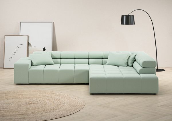 INOSIGN Ecksofa Ancona incl. Kopfteilverstellung, OTTOs Choice, Breite 319cm, L-Form, wahlweise motorische Sitztiefenverstellung, auch in Cord + Easy Care