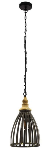 Eglo 49786 Pendelleuchte OLDCASTLE schwarz, braun silber, goldfarben Ø25,5cm H:110cm Bild 2