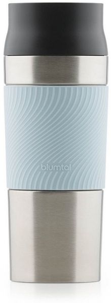 Blumtal Isolierflasche Thermobecher Classic aus Edelstahl - auslaufsicher Becher to go, hält 4h heiß/ 8h kalt, 360° Trinköffnung, Easy Quick-Press-Verschluss