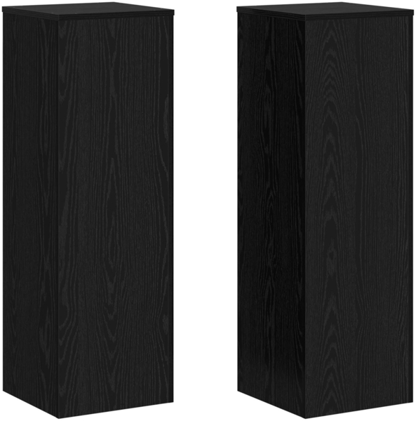 vidaXL Pflanzenständer Schwarz Eichen-Optik 33 x 33 x 100 cm 869235