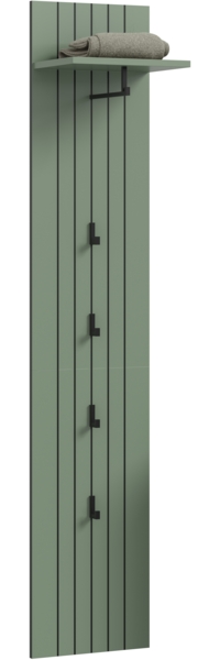 Garderobenpaneel (B/H/T: 31x160x27 cm) in Smoke Green Nachbildung