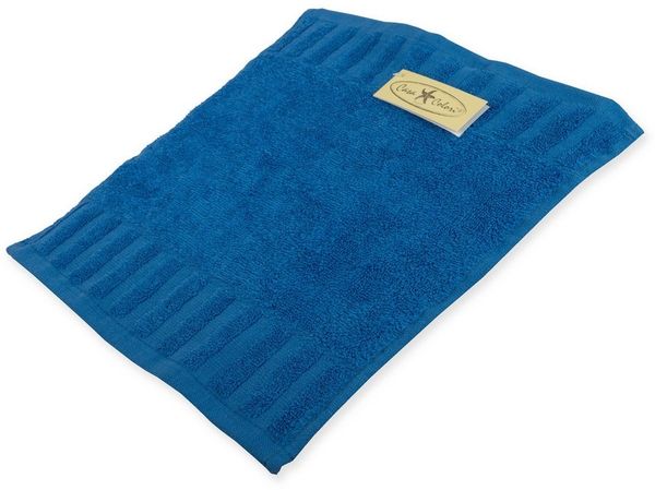 Seiftuch Uni Baumwolle 30 x 30 cm mittelblau
