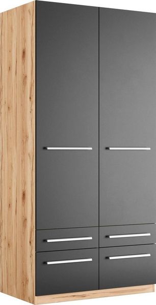 priess Kleiderschrank Schrank Garderobe Wäscheschrank Barcelona in 5 Breiten viel Stauraum, geräumige Schubkästen, mit Spiegel, MADE IN GERMANY