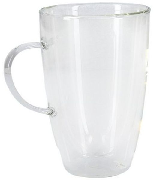 Leonardo Doppelwandtasse Duo, Tasse, Teetasse, Kaffee, Doppelwandig, Borosilikatglas, Klar, 400 ml, 053063