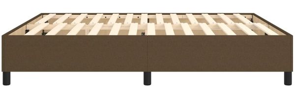 Boxspringbett Dunkelbraun 160x200 cm Stoff [3120873] Bild 6