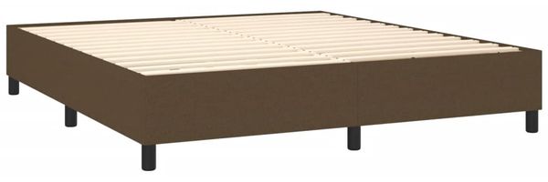 Boxspringbett Dunkelbraun 160x200 cm Stoff [3120873] Bild 4
