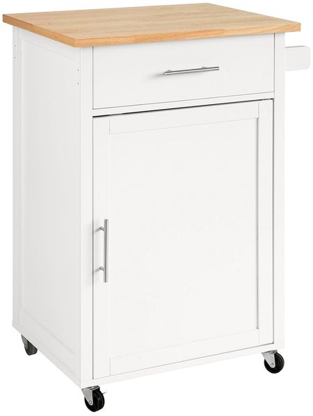 SoBuy FKW102-WN Küchenwagen, MDF, Lackiert, Weiß, 68 x 90 x 46 cm