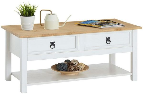 IDIMEX Couchtisch TEQUILA, Couchtisch Beistelltisch Wohnzimmertisch Sofatisch mit 2 Schubladen