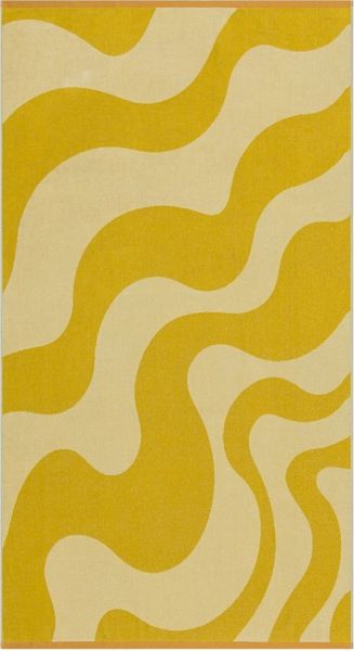 DAVID FUSSENEGGER Strandtuch Frottee Playa 'Retro Waves' 140x180 cm