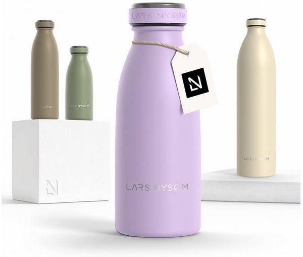 LARS NYSØM 'Ren' Thermoflasche, Lavender Purple, 350 ml