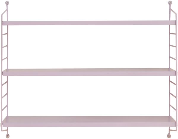 en.casa 'Strängnäs' Modulares Wandregal, 4 Stück, Stahl, Lila, 50 x 60 x 15 cm Bild 5