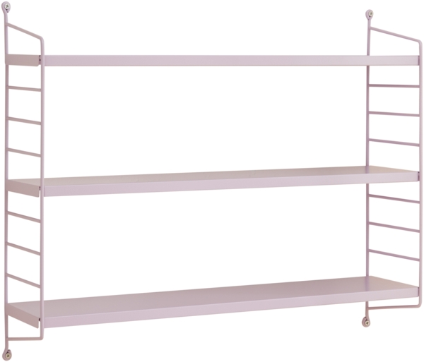 en.casa 'Strängnäs' Modulares Wandregal, 4 Stück, Stahl, Lila, 50 x 60 x 15 cm Bild 3