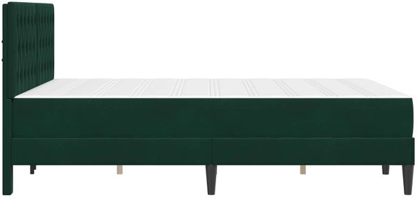 vidaXL Bettgestell mit Matratze vidaXL Dunkelgrün 120 x 190 cm Samt 3415038 Bild 7