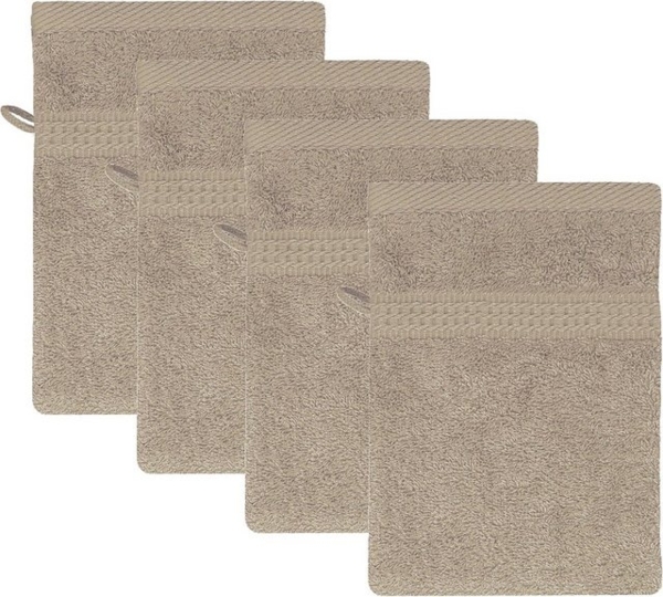 TRENDBUY24 Waschhandschuh Waschhandschuh 16x21 cm Frottee Baumwolle 4er, (4-St), Besonders saug- und strapazierfähig Bild 2