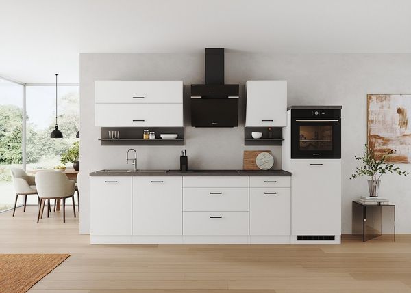 KOCHSTATION Küchenzeile Betty, Breite 300 cm, mit E-Geräten von Bauknecht