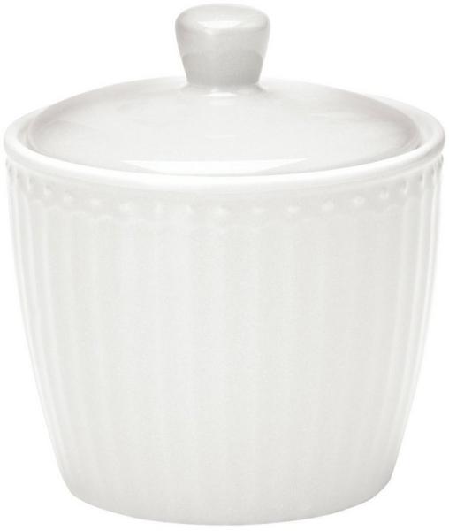 Greengate Zuckerdose Alice Zuckerdose white 10 cm, Stoneware