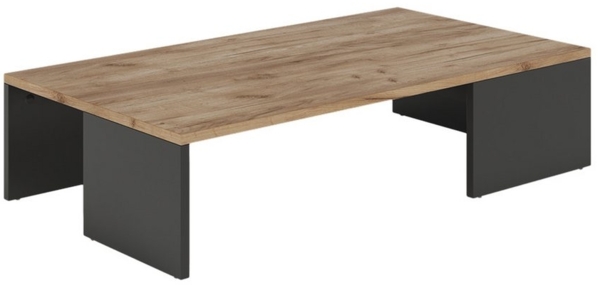 Couchtisch Hardi Anthrazit/Goldkraft Eiche 90 x 21.4 cm Vicco