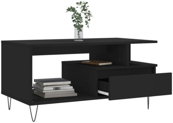 vidaXL Couchtisch Schwarz 90x49x45 cm Holzwerkstoff 831021 Bild 6