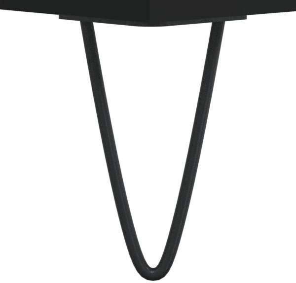 vidaXL Couchtisch Schwarz 90x49x45 cm Holzwerkstoff 831021 Bild 10