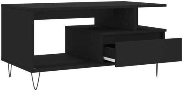 vidaXL Couchtisch Schwarz 90x49x45 cm Holzwerkstoff 831021 Bild 11