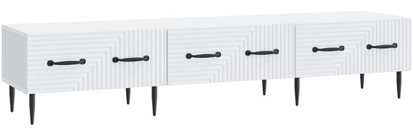 vidaXL TV-Schränk mit Schubladen Weiß 147 x 34,5 x 30 cm Holzwerkstoff 894935