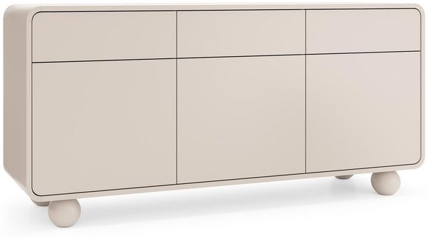 Compleo Kommode Sideboard elegant, auf runden Füßen, Japandi, Scandi ALDOS