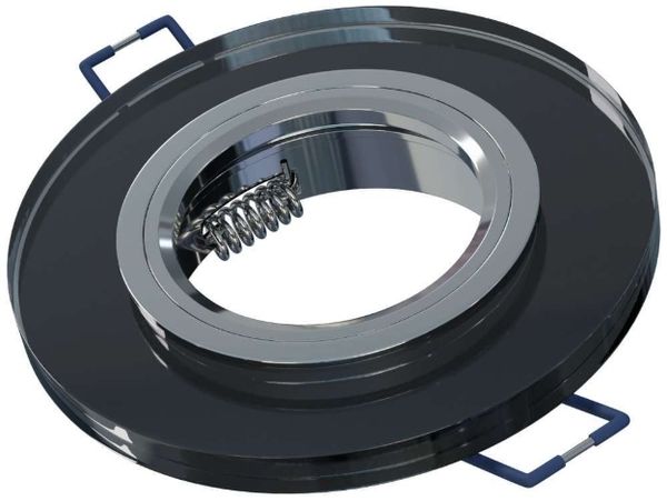 LED Labs ROVO Einbaurahmen für GU10 Deckenleuchte IP20 Rund Ø 60 mm Bohrloch Schwarz