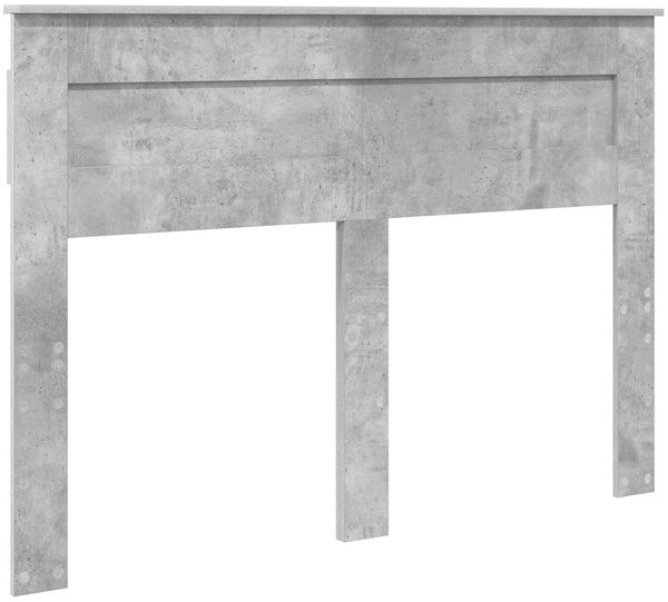 vidaXL Bettrahmen mit Kopfteil Beton Grau 160 x 200 cm Holzwerkstoff 3409969 Bild 7
