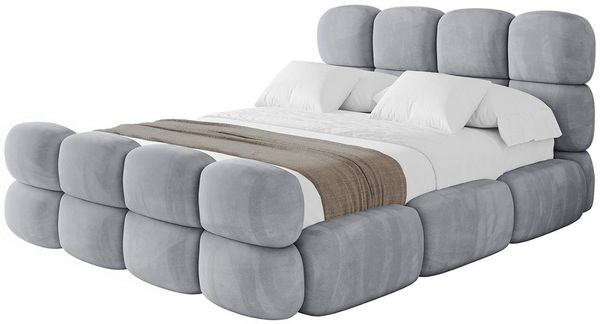 ALTDECOR Polsterbett NOMA-Z (Polsterbett mit Bettkasten und Lattenrost, Boxbett ohne Matratze), Doppelbett mit Stauraum, Bett mit Kopfteil