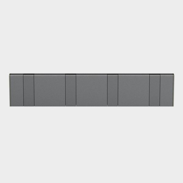 doporro Garderobenleiste Wandgarderobe Garderobenhaken aus Alu mit 4/6 Haken Kleben/Bohren, 4/6 faltbare Haken