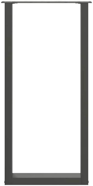 vidaXL Bartischbeine U-Form 2 Stk. Anthrazit 50x(100-101) cm Stahl 4013234 Bild 5