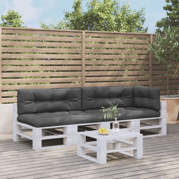 vidaXL Palettenkissen 5-tlg. Anthrazit Stoff 3217134