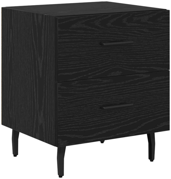 vidaXL Nachttisch Schwarz Eichen-Optik 40 x 35 x 47,5 cm Holzwerkstoff 882045