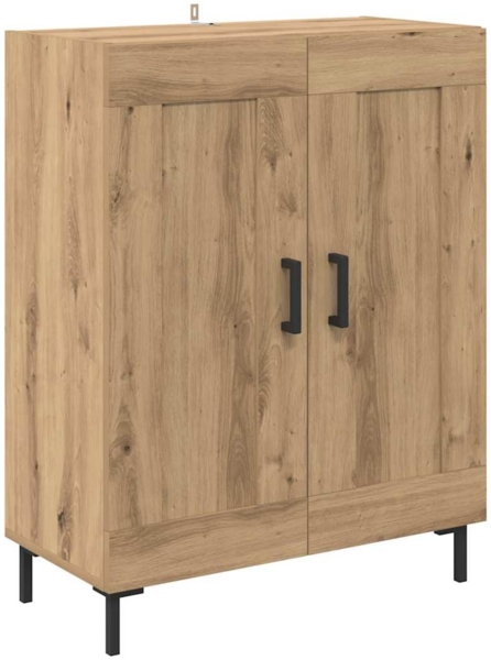 vidaXL Sideboard Artisan-Eiche 69,5 x 34 x 90 cm Verbundholz und Eisen 881601