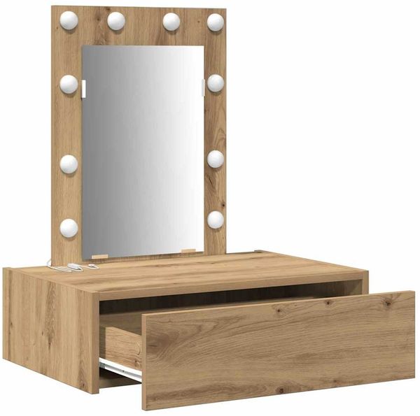vidaXL Schminktisch mit Schubladen Braun 60 x 40 x 70 cm Holzwerkstoff 865225 Bild 4