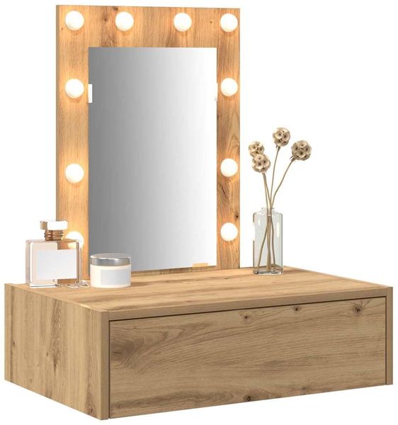 vidaXL Schminktisch mit Schubladen Braun 60 x 40 x 70 cm Holzwerkstoff 865225 Bild 3