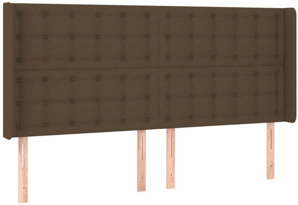 vidaXL Boxspringbett mit Matratze & LED Dunkelbraun 180x200 cm Stoff 3139216 Bild 7