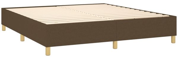 vidaXL Boxspringbett mit Matratze & LED Dunkelbraun 180x200 cm Stoff 3139216 Bild 5