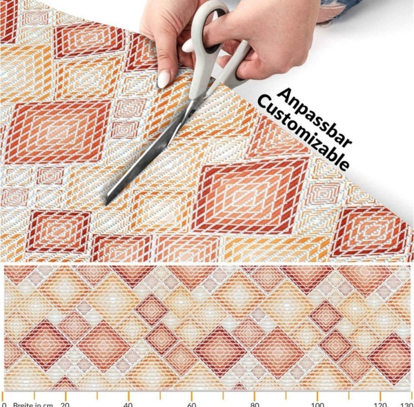 ANRO Schaum-Badematte Badteppich Weichschaum Badematte Schaum Karo Badvorleger braun Breite, Höhe 5 mm, strapazierfähig, Drainage Effekt, Rillen, wasserdurchlässig, rutschhemmend, pflegeleicht, Weich, Rutschfest, Rutschhemmend, Schnelltrockend, mit Dra... Bild 2