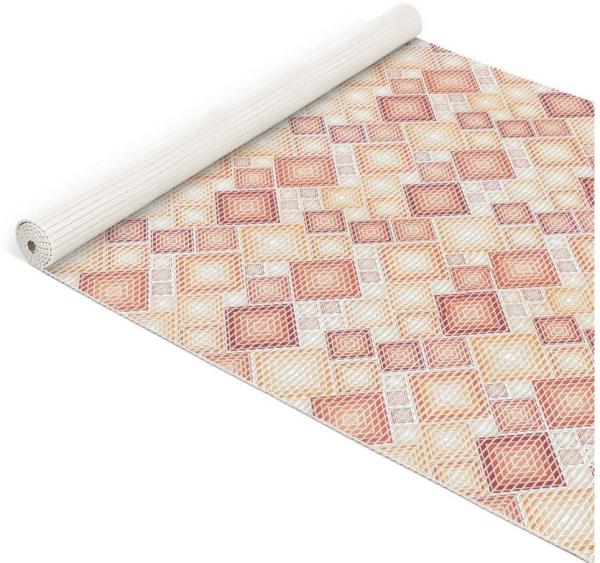 ANRO Schaum-Badematte Badteppich Weichschaum Badematte Schaum Karo Badvorleger braun Breite, Höhe 5 mm, strapazierfähig, Drainage Effekt, Rillen, wasserdurchlässig, rutschhemmend, pflegeleicht, Weich, Rutschfest, Rutschhemmend, Schnelltrockend, mit Dra... Bild 1