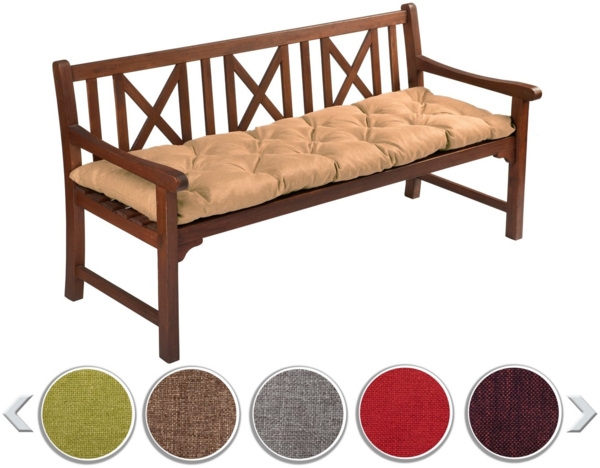 sunnypillow Bankauflage Bankauflage Stuhlkissen viele Farben und Größen zur Auswahl, 160 x 40 cm sandfafrben