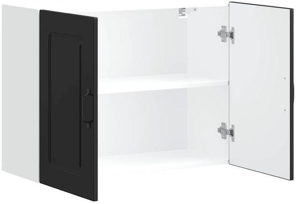 vidaXL Küchen-Hängeschrank Kalmar Schwarz Holzwerkstoff 853588 Bild 5