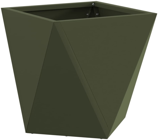 vidaXL Pflanzkübel Olive Grün 30 x 30 x 30 cm Stahl 883814
