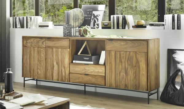 Sideboard 200x80 cm 'Factory Line' Sheesham massiv