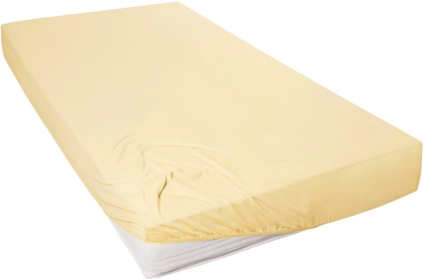 Vario Jersey-Spannbetttuch pfirsich, 190 x 200 cm
