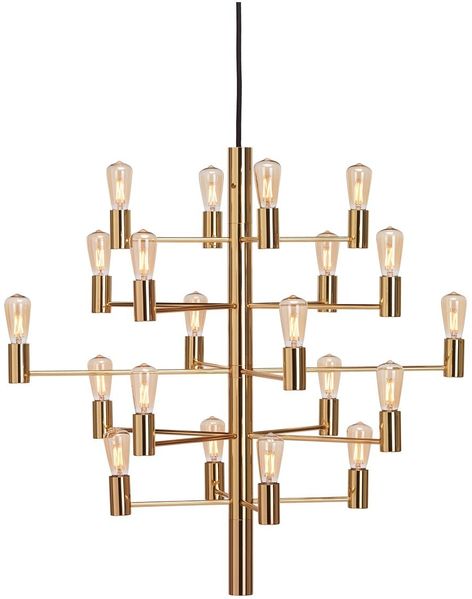 Herstal Manola Kronleuchter 20-flammig messing E14