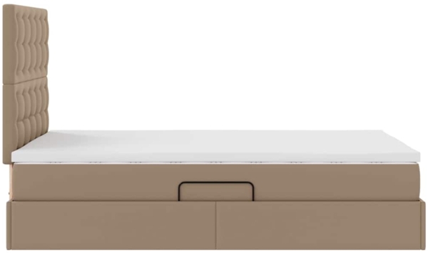 vidaXL Aufbewahrungsbett Cappuccino 120x200 cm Kunstleder 3371664 Bild 9