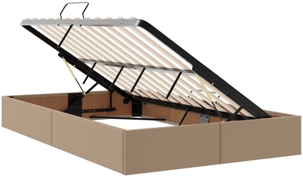 vidaXL Aufbewahrungsbett Cappuccino 120x200 cm Kunstleder 3371664 Bild 5