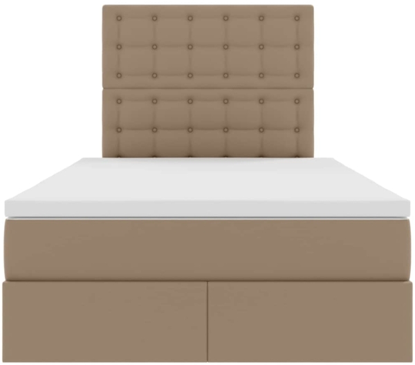 vidaXL Aufbewahrungsbett Cappuccino 120x200 cm Kunstleder 3371664 Bild 6