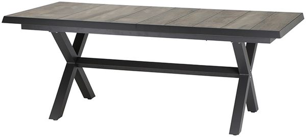 Siena Garden Sincro Ausziehtisch 200/260x100 anthrazit, Alu, Keramik